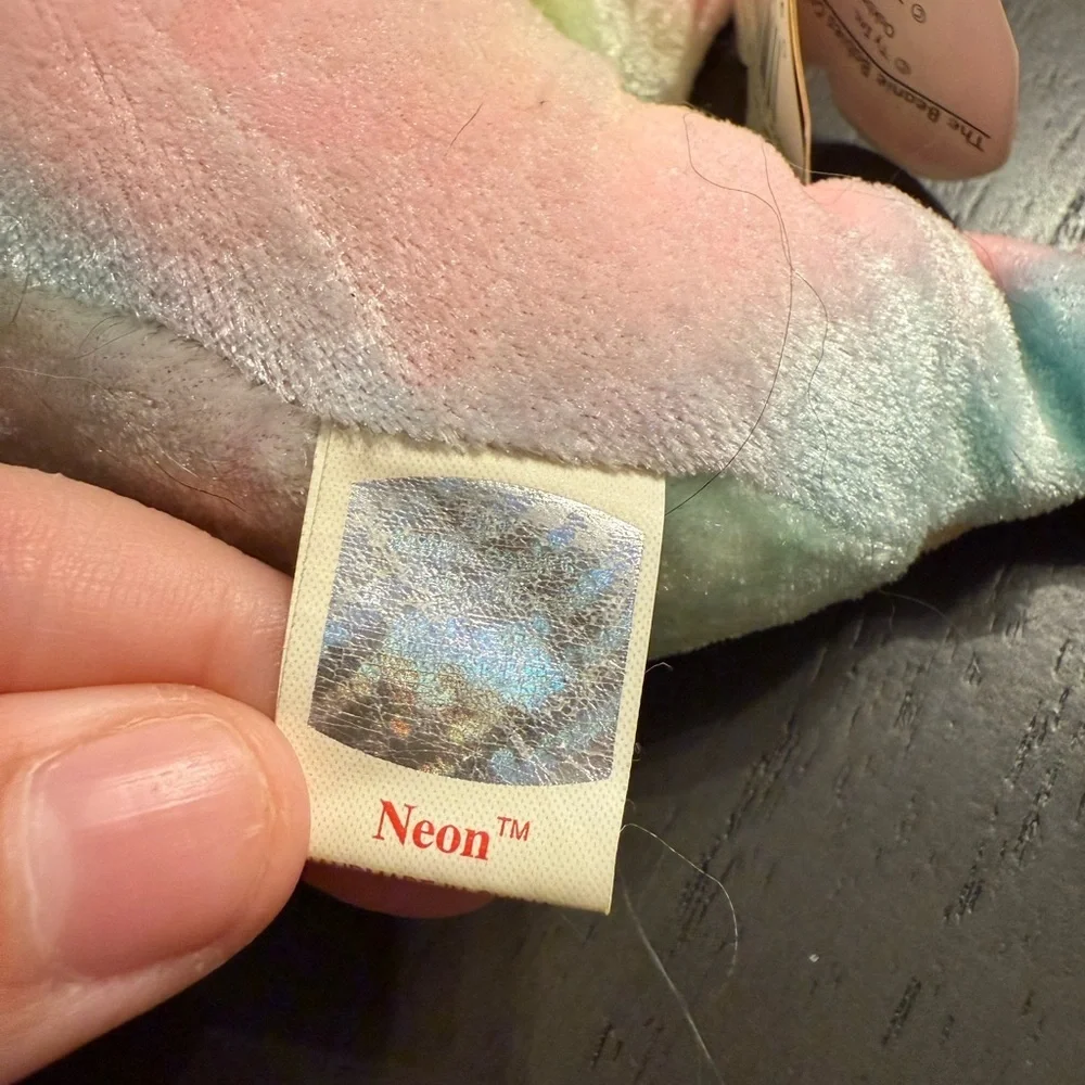 “Neon” the seahorse Beanie Baby